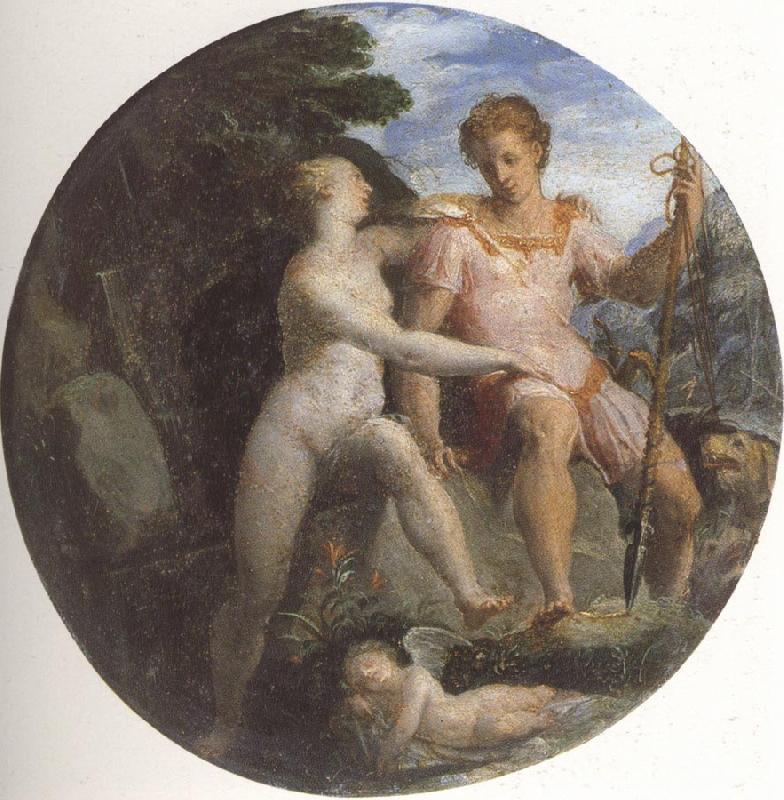Girolamo Macchietti Venus and Adonis Sweden oil painting art